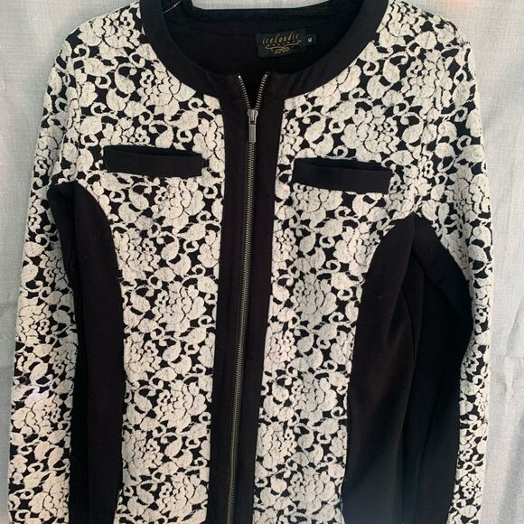 ICELANDIC ZipUp Blazer Jacket! Professional,  comfy, & zipper pockets! - Picture 1 of 3